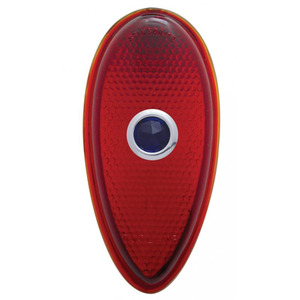 United Pacific A1060 Red Bulb Tail Light With Steel Rim – Fits 1938-39 Ford Car – 12V