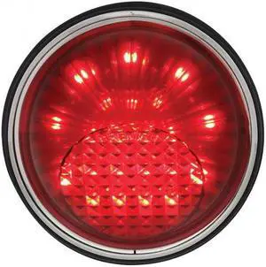 United Pacific Industries 1937-42 Willy's LED Stop, Turn & Tail Light Assembly - Red LED/Red Lens Tail Light STL1010LED-AS