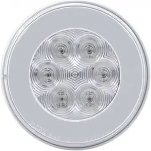 United Pacific Industries 21 LED 4" Stop, Turn & Tail "GLO" Light - Red LED/Clear Lens Led 37134