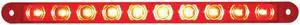 United Pacific Industries 10 LED 9" Stop, Turn & Tail Light Bar -Red LED/Red Lens Led 38943B