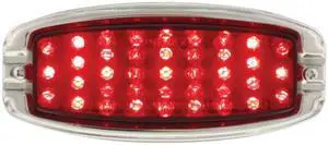 United Pacific Industries 1941-48 Chevy LED Tail Light Assembly - Driver w/ Red Lens  Tail Light C4061RL