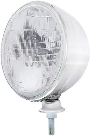 United Pacific Industries 7" DIETZ Style Chrome Headlight - 6014 Sealed Beam Headlight A5022SB