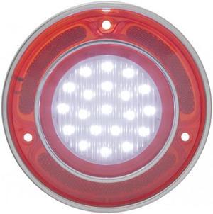 United Pacific Industries 1968-73 Chevy Corvette LED Back-Up Light w/ Stainless Steel Rim  Tail Light CBL6951LED