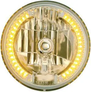 United Pacific Industries 7" 34 Amber LED Crystal Headlight Headlight 31378