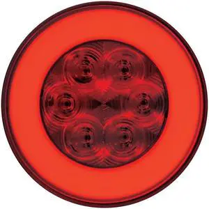 United Pacific Industries 21 LED 4" Stop, Turn & Tail "GLO" Light - Red LED/Red Lens Led 37132