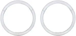United Pacific 1963 Chevy Truck Chrome Headlamp Bezel Pair, #8 Oval Head Sheet Metal Screws Included  110429