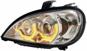 United Pacific 1996-2018 Freightliner Columbia Chrome Projection Headlight W/ Dual Function Light Bar - Driver 31187