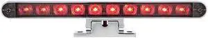United Pacific LED Third Brake Light with Adjustable Pedestal Base and Dual Function - Clear Lens / Red LEDs 33013