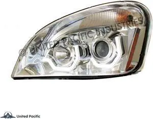 United Pacific Chrome Freightliner Cascadia Projection Headlight - Driver 31286