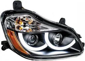 United Pacific "Blackout" Projection Headlight With LED Position Light For 2013+ Kenworth T680 - Passenger 31457