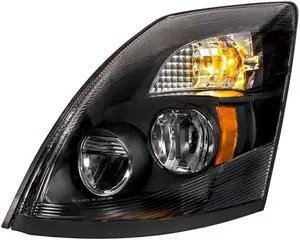 United Pacific "Blackout" High Power LED Headlight For 2004-2017 Volvo VN/VNL - Driver 31096