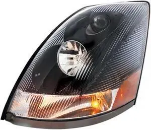 United Pacific "Blackout" Headlight Made For 2004+ Volvo VN - Driver 31312