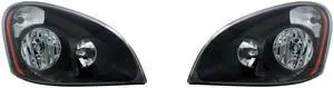United Pacific “Blackout” 2008+ Freightliner Cascadia Headlight Assembly Set - Driver & Passenger Side 31207