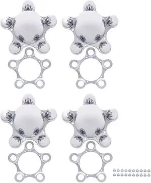 United Pacific 5 on 5 1/2" Spider Wheel Hub Cover (4/Set) C8062
