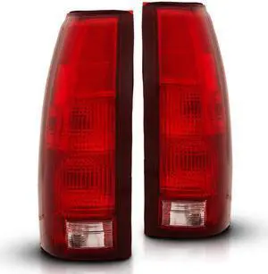 CG TailLights Chevy Silverado Tahoe 88-98/ Gmc Yukon Sierra 92-00 H.L Chrome With Connector Circuit Board Bulbs 03-CF88TRCC Set