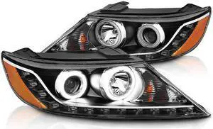 CG Headlights Kia Sorento '11 Projector H.L Halo Black Clear Amber(Super White) 02-AZ-KS11-PBC-RX-A Set