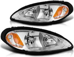 CG Headlights Chrysler Pt Cruiser 01-05 H.L. Chrome Amber (Oe) 02-AZ-CPC01-C-A Set