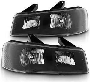 CG Headlights Chevy Express / Gmc Savana 03-17 H.L Black 02-AZ-CE02-B Set