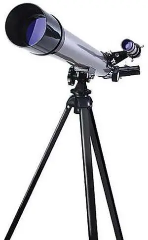 Educational Insights 5248 GeoSafari Vega 600 Telescope  2 Elements - 30x to 150x Magnification - 50 mm Aperture - 600 mm Focal Length - Silver