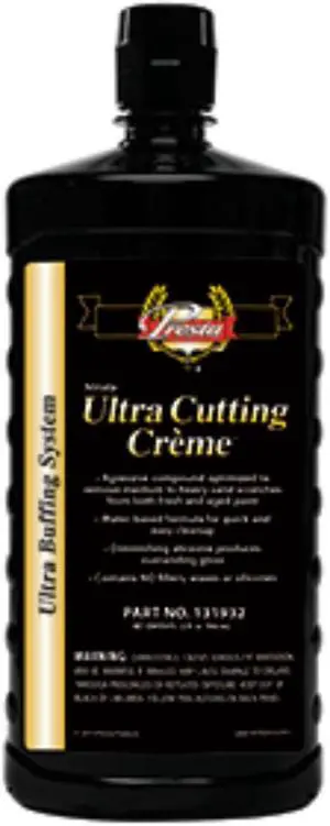 9" Black and Beige Ultra Cutting Creme 32oz.