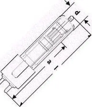 OSRAM GLA bulb 575w 115v G9.5 Single Ended Halogen Light Bulb
