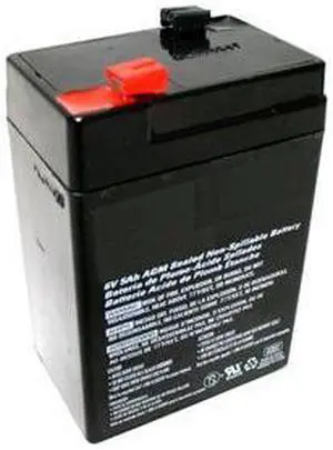 DUAL-LITE 0120255 Battery,Sealed Lead Acid,6V,4.5A/HR.