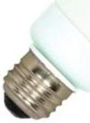 Satco S7282 7W A-Shape Screw-In 4100K fluorescent bulb