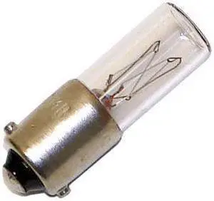 GE 26698 2059X - 10w Ba9s T2.5 (T2 1/2) C-8 12v Aircraft Low Voltage Light Bulb
