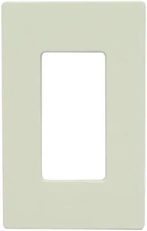 Lutron CW-1-LA Claro 1-Gang Wallplate, Light Almond