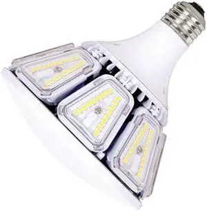 Satco 09779 - 40W/LED/HID/DS/3000K/100-277V S9779 Omni Directional Flood HID Replacement LED Light Bulb