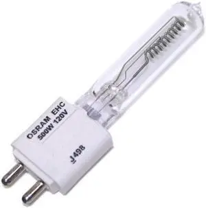 OSRAM 500w 120v EHC/EHB G9.5 Tungsten Single Ended Halogen Light Bulb