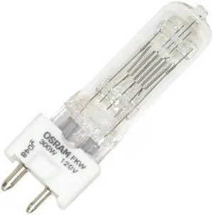 OSRAM FKW CP81 300w 120v GY9.5 Base Halogen Light Bulb