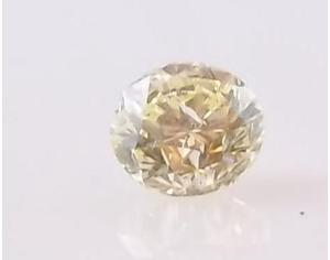 Round Cut Loose Diamond (0.79 Ct, Natural Light Canary Yellow, I1)