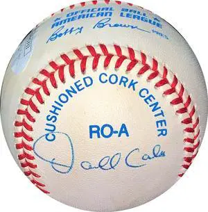 Darnell Coles signed ROAL Rawlings Official American League Baseball- JSA #EE63480 (Mariners/Tigers/Side panel sig)