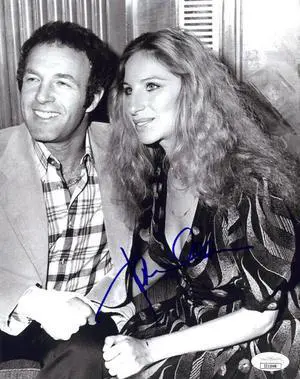 James Caan signed 1975 Funny Lady B&W 8x10 Photo- JSA Hologram #II11048 (w/ Barbra Streisand)