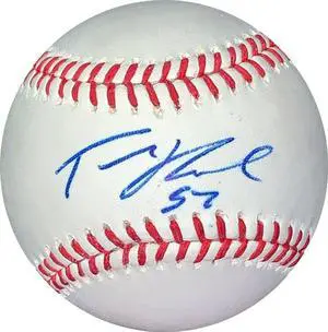 Tanner Roark signed Rawlings Official Major League Baseball #57- JSA #EE63472 (Nationals/Reds)