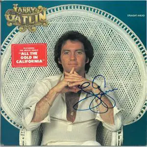 Larry Gatlin signed 1979 Straight Ahead Album Cover/LP/Vinyl Record- JSA #GG08510