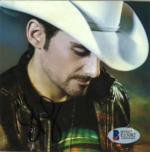 Brad Paisley signed This is Country Music CD Cover (NO CD)- Beckett/BAS #E55082