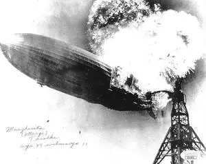 Margherita/Marge Thielke signed B&W Vintage 8x10 Photo Age 89 Witness age 11- JSA #II11072 (1937 Hindenburg Disaster)