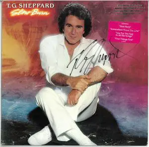 T.G. Sheppard signed 1981 Slow Burn Album Cover/LP/Vinyl Record- JSA #GG08409
