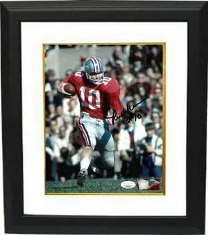 Rex Kern signed Ohio State Buckeyes NCAA 8X10 Photo Custom Framing #10- JSA (run)