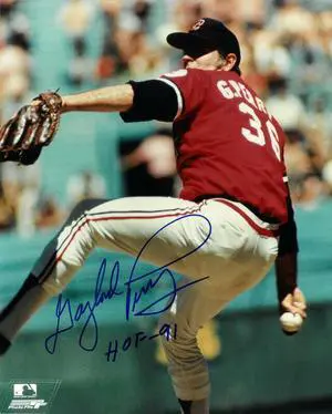 Gaylord Perry signed Cleveland Indians 8x10 Photo HOF 91