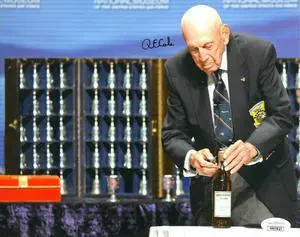 R.E. (Richard) Cole signed Doolittle Raiders WWII Vintage Color 8x10 Photo- JSA #FF97827 (Cognac/Jimmy Doolittle Co-Pilot)