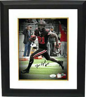 Parris Campbell signed Ohio State Buckeyes NCAA 8X10 Photo Custom Framing #21- JSA (black jersey)