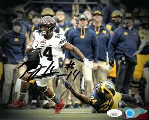 KJ Hill signed Ohio State Buckeyes NCAA 8X10 Photo #14- JSA (vs Michigan)
