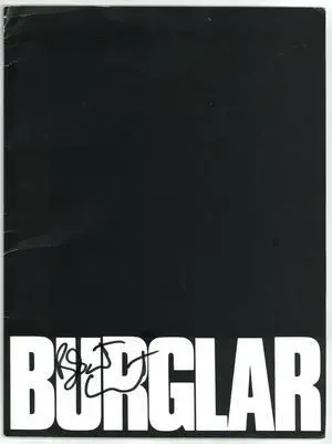 Bobcat Goldthwait signed 1987 Burglar Movie Press Kit/Script Folder- cover wear/bends- JSA #AA38161
