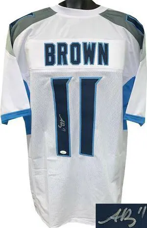 AJ (A.J.) Brown signed White Custom Stitched Pro Style Football Jersey #11 XL- JSA Witnessed