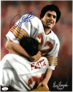 Doug Flutie signed Boston College Eagles 12X15 Photo/Litho #22 Dual Sig - JSA (Heisman) Miracle In Miami