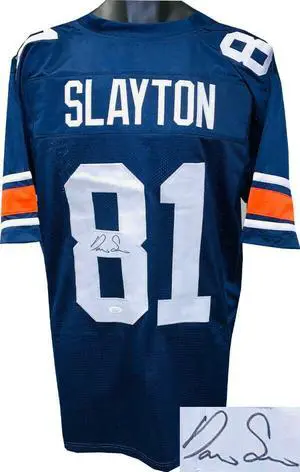 Darius Slayton signed Auburn Tigers Navy Custom Stitched College Football Jersey XL- JSA Witnessed
