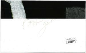 Keyshawn Johnson signed 3x5 Lithograph Pencil Cut Signature– JSA Authentication (New York Jets/USC Trojans/Dallas Cowboys/Bucs)